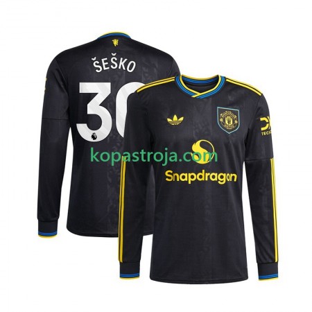 Billiga Fotbollströjor Manchester United Benjamin Sesko 30 Tredje tröja 2025/26 Långärmad